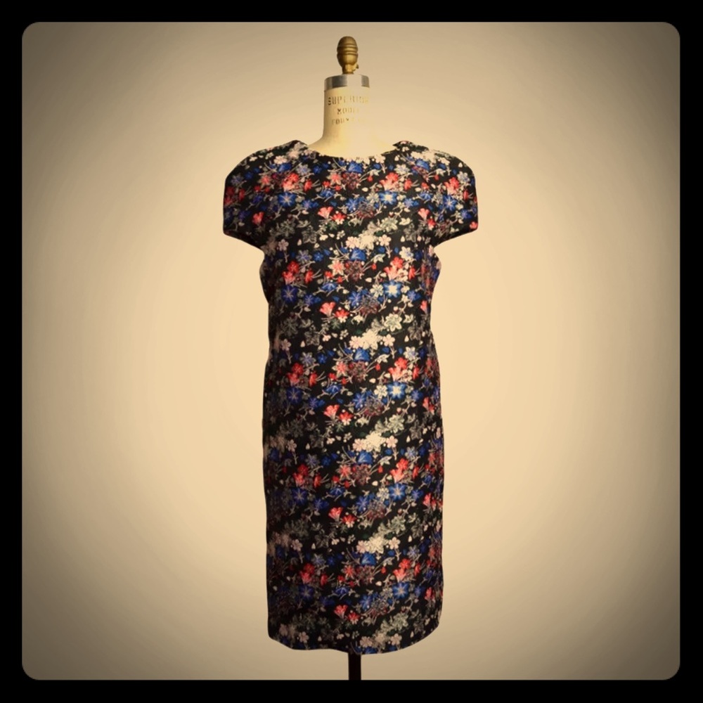 MSGM Brocade Floral Metallic 🍸 Dress 40 4 - Picture 2 of 4